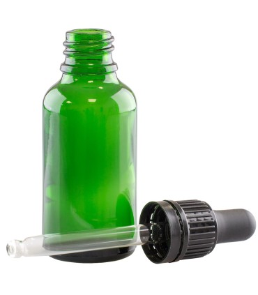 Green bottle DIN18, 30 ml